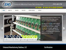 Tablet Screenshot of enhanced-mfg.com
